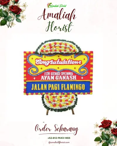 Bunga Papan Congratulation di Antiga